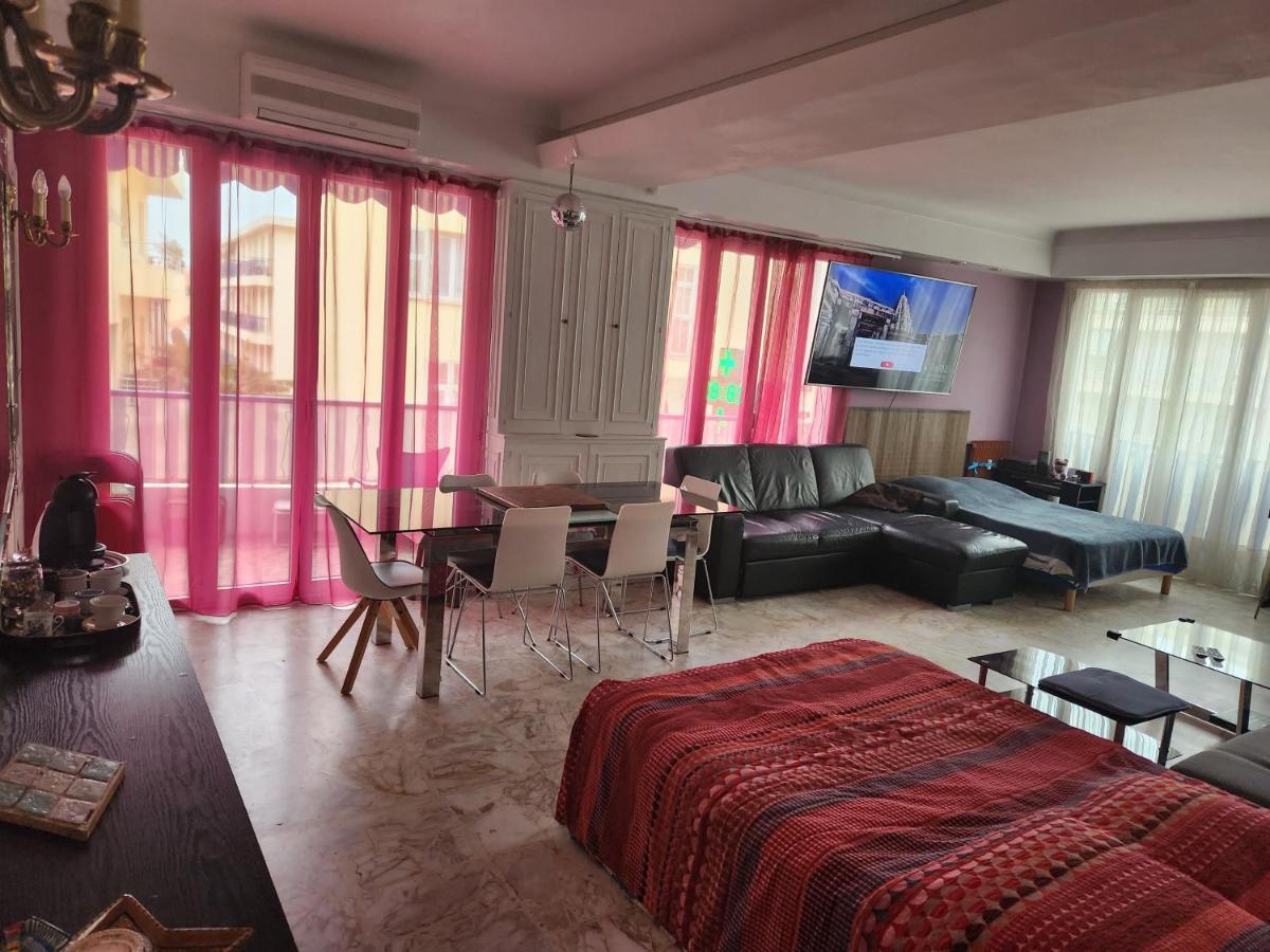 Big Apart 140M2 5Min Walk To Beach Sea &Promenade 3 Double Rooms,Big Living Room 42M2, 3 Showers,9 Beds, Free Parking Nicea Zewnętrze zdjęcie